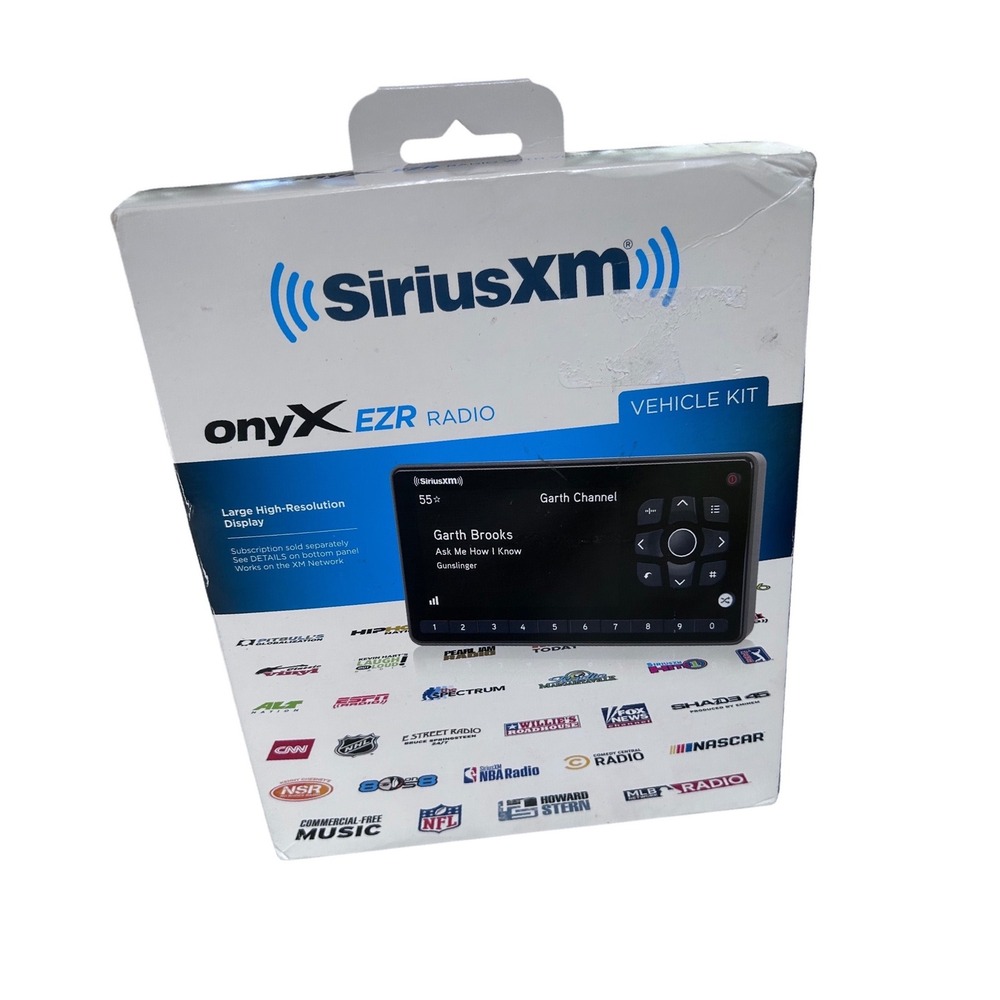 SiriusXM Onyx EZR Satellite Radio Vehicle Kit‎ SXEZR1V1 High-Res Display New